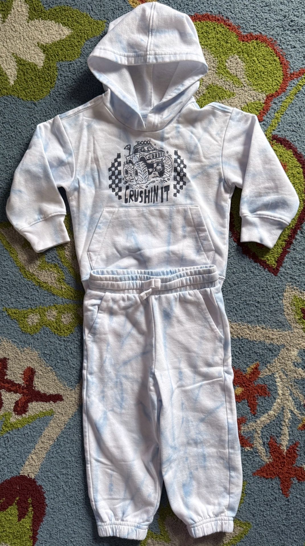 Garanimals Toddler Boys Hoodie and Jogger Fleece Outfit *SIZE 2T*