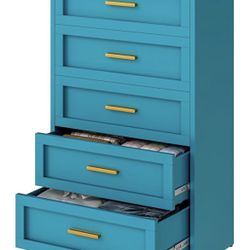 Unassembled Metal 5 Drawer Dresser