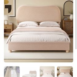 Full Size Platform Bed-frame And Headboard 