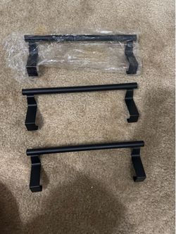 Over the counter towel rack