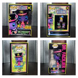 Funko Pop DISNEY VILLAINS Dr. Facilier (Blacklight) Exclusive