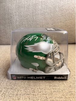 Michael Vick & DeSean Jackson Dual-Signed Philadelphia Eagles Mini Helmet