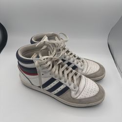 Adidas Archive Top Ten Hi 40th Anniversary White/Navy/Red D65161 Men’s Size 11