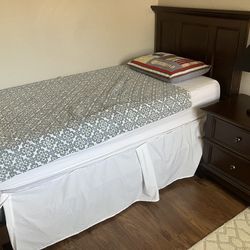Twin Bed and Nightstand
