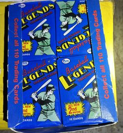 1989 Pacific Legends Baseball Card Box