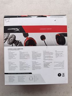 HyperX Cloud II Wireless - Gaming Headset for PC, PS4/PS5, Nintendo Switch,  Long Lasting Battery Up to 30 Hours, 7.1 Surround Sound, Memory Foam