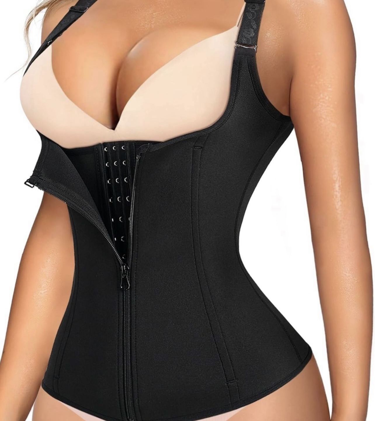 Waist Trainer Corset for Women Tummy Control Sport Workout Body Shaper Black
