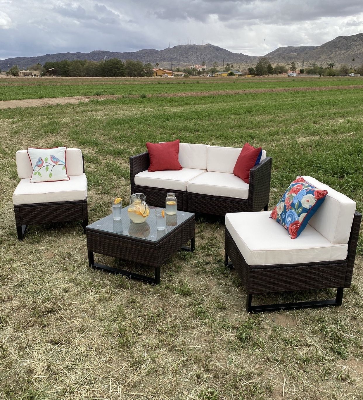 Patio set, outdoor patio sectional, conversation set, Patio Furnitur,