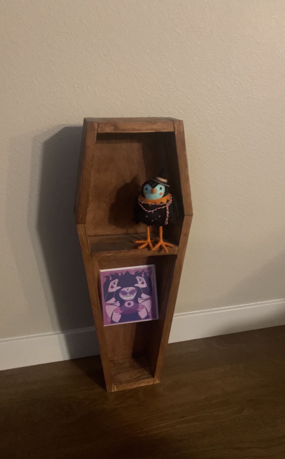 Coffin Shelf 3 Feet Tall 10 Inch Depth