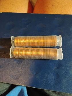 2 Rolls Of 1998 Uncirculated Pennys For Sale