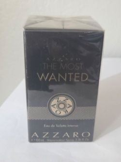AZZARO THE MOST WANTED 3.38oz/100ml  EAU DE TOILETTE INTENSE,  NEW SEALED BOX