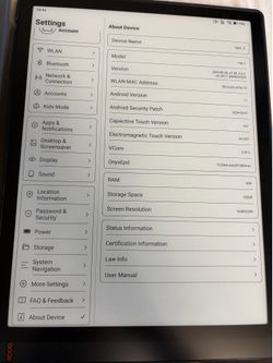 BOOX Tab X 13.3" E Ink E-Reader Tablet