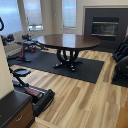 Dining room table and six chairs