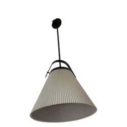 Modern Pendant Ceiling Lamp by Hudson UValley- 24ʺ W- adjustable Length. Bronze Metal Retails For $285-white Shade-bronzed Metal