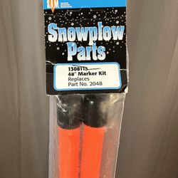 48” Snowplow Blade Guides Marker Kit, Fluorescent Orange, Replaces Part No. 2048