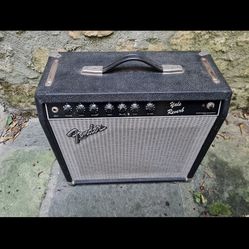 Fender Yale Reverb 50-Watt 1x12" Solid State Guitar Combo 1(contact info removed) - Black