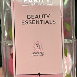 Purify Beauty Essentials Set - Includes 4 Powder Puffs 3 Beauty Sponges & 2 Mini Sponges in Reusable Organizer for Makeup Application