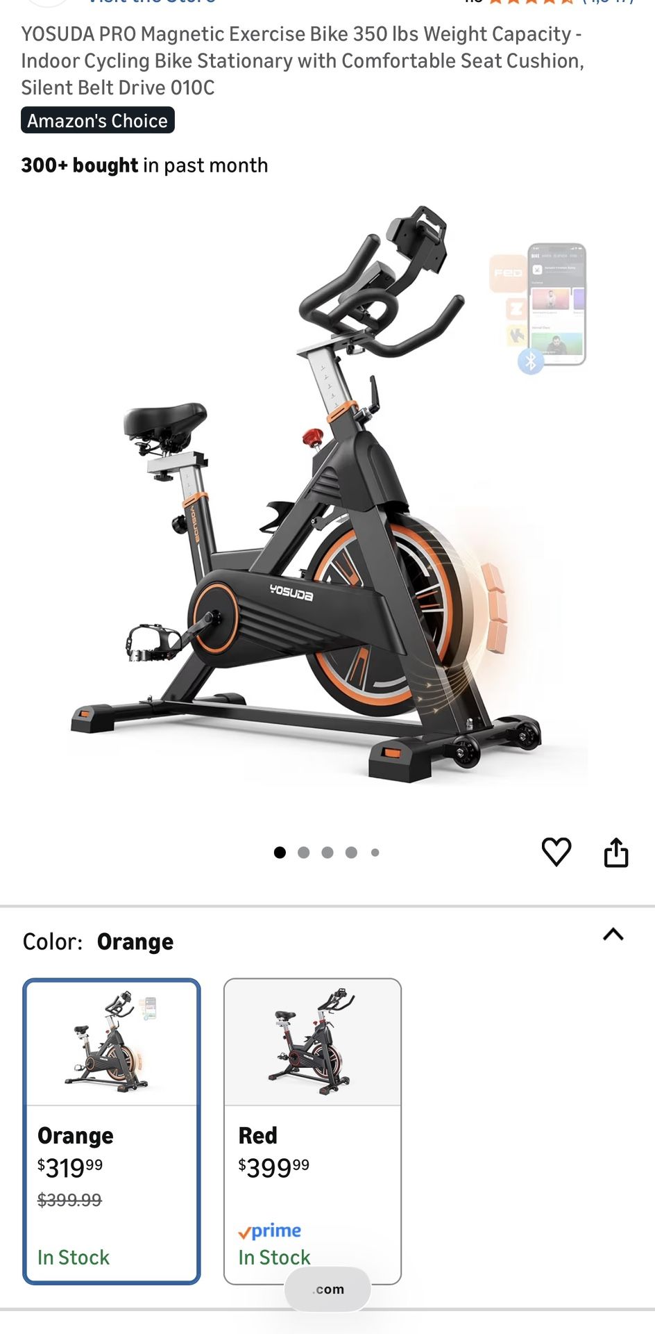 YOSUDA PRO Magnetic Exercise Bike