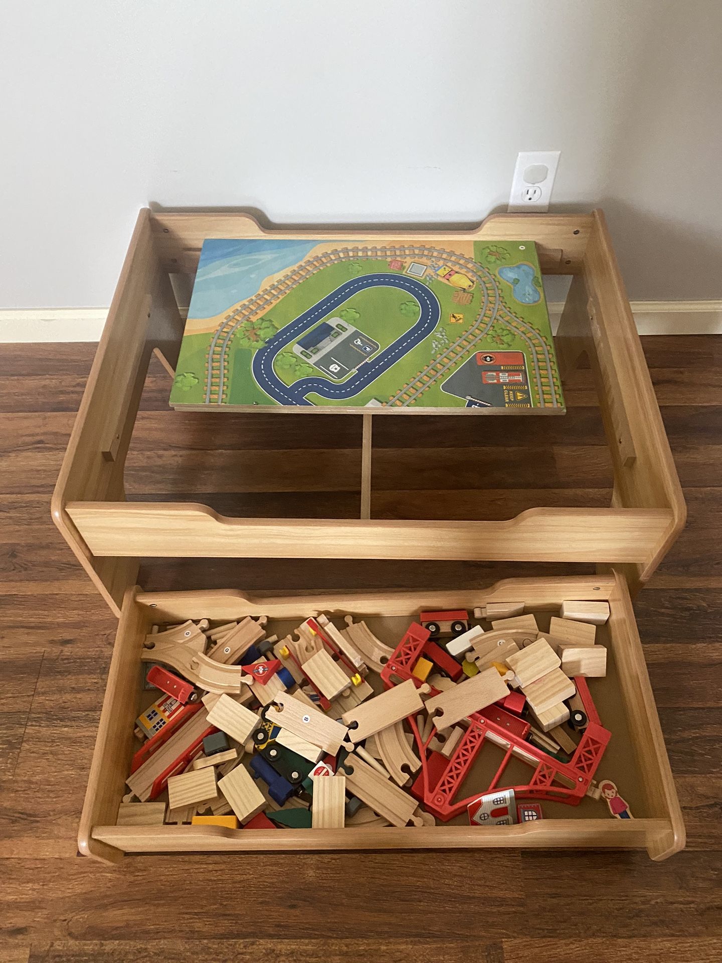 Train Play set Table W/ Storage Bin