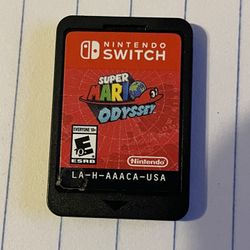 MARIO ODYSSEY NINTENDO SWITCH NO CASE
