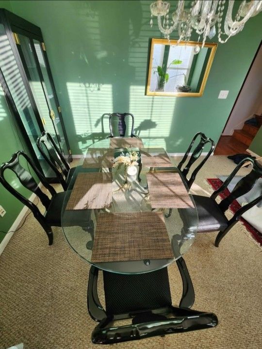 Black and Gold Dining Room Set