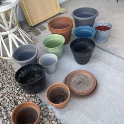 Plant Pots And Planters (Lot Of 11)