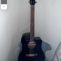Black Acoustic Guitar 