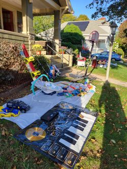 Yard Sale 68 Hawthorne Ave , clothes, tools
