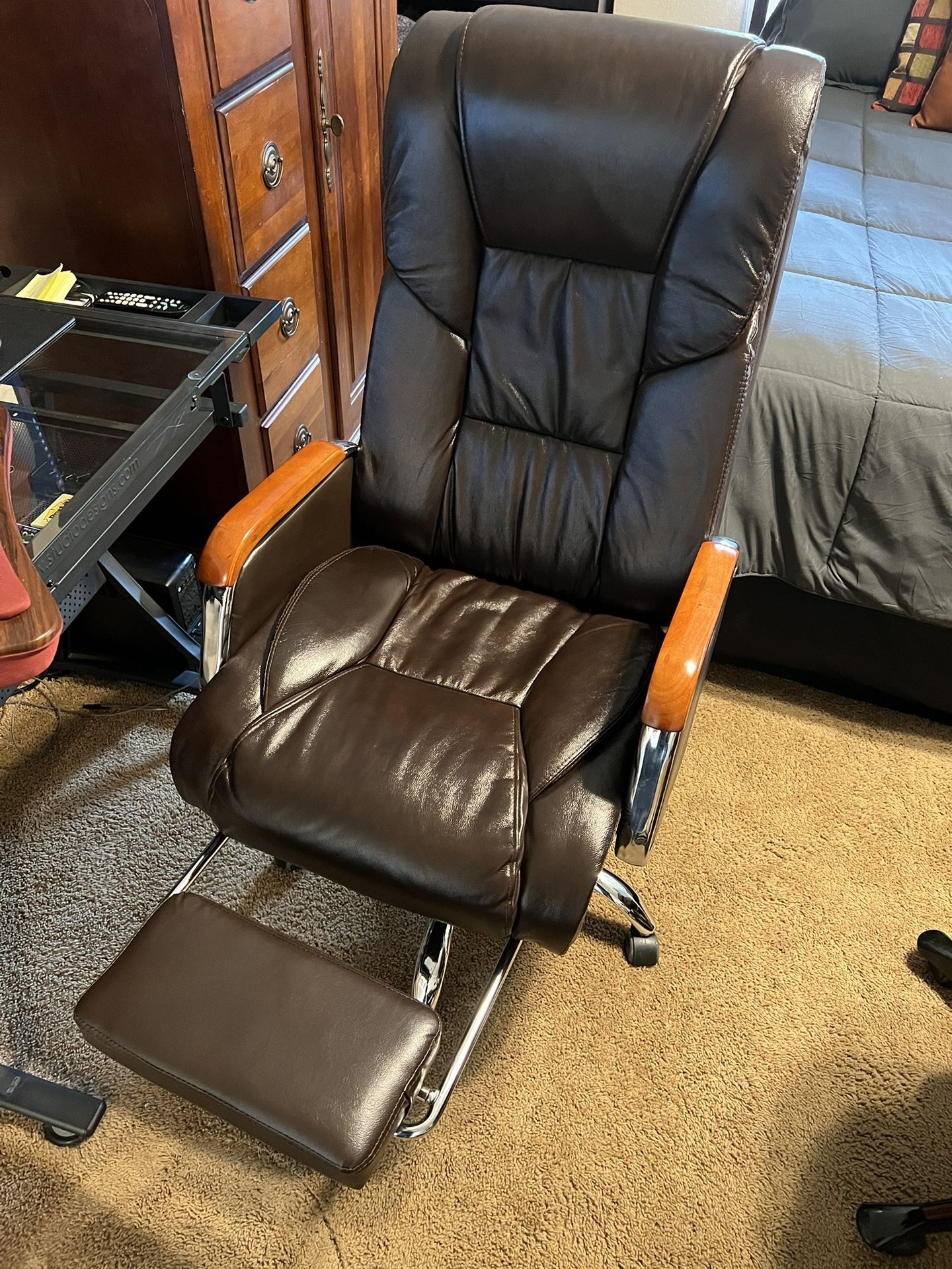 Leather Office Chair - New - Make Offer