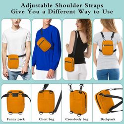 Waist Pack, Small Yellow - Fashion Waist Packs for Women Men, Versatile Wear Crossbody