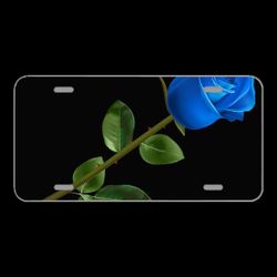 License Plate Novelty Car Front Leaf Plant Nature Flower Rosa