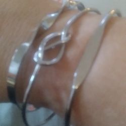 3  Sterling Silver Bracelets