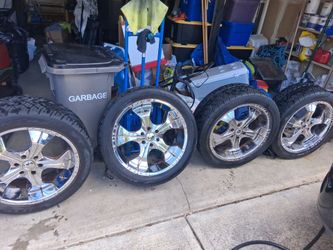 Set of 22" wheels, 6 hole