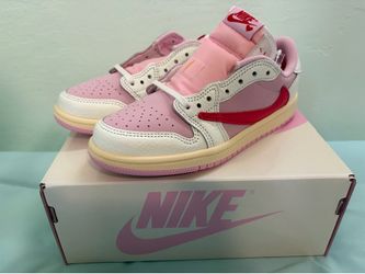 Jordan 1 Retro Low OG Travis Scott Sail Tropical Pink (PS)