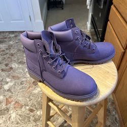 Purple Timberland Boots Size 7