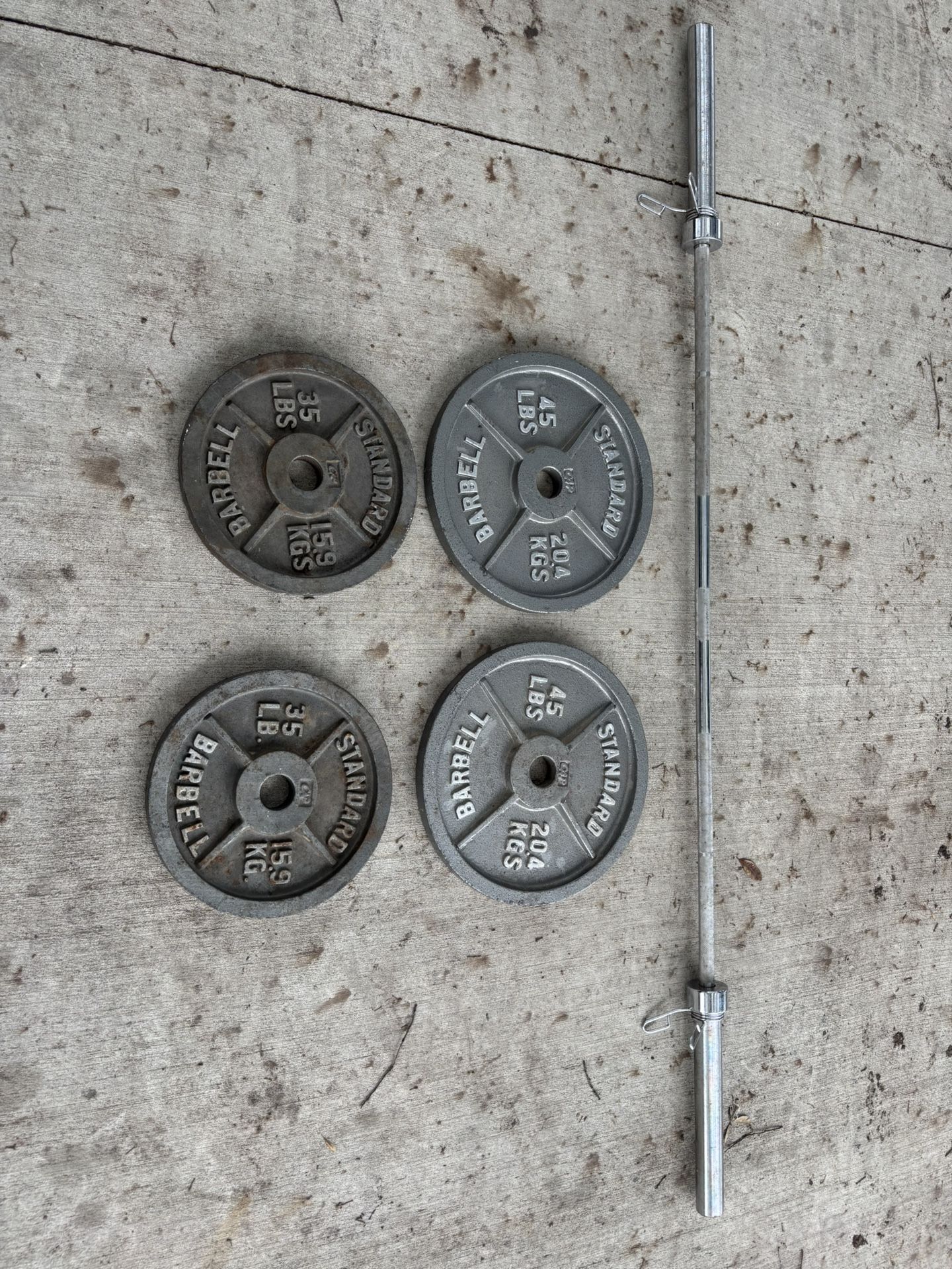 Olympic Weight Plate Lifting Set