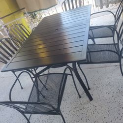 Metal Patio Table Set 