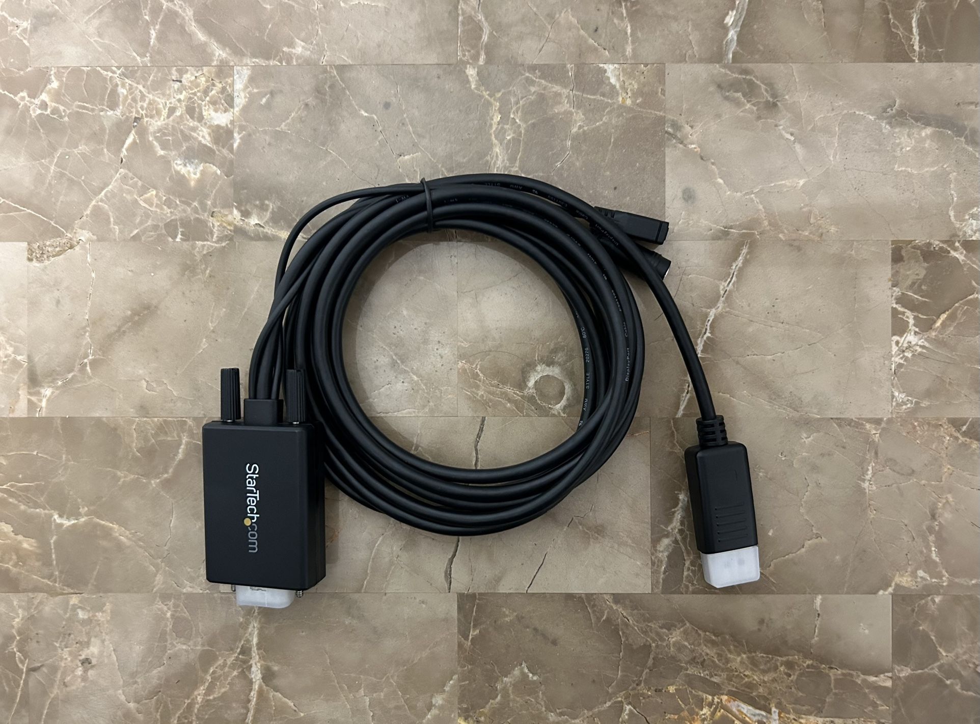 StarTech 10ft DP to VGA cable with audio support for laptop / desktop computer or compatible devices