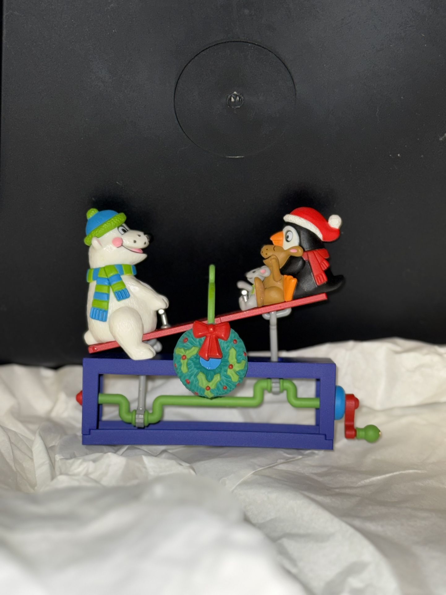 Hallmark Keepsake Polar Bear And Penguin Seesaw Ornament