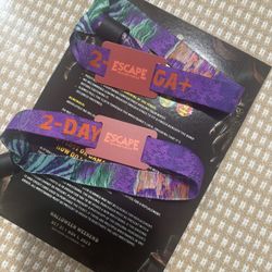 Escape 2day GA+ Passes  (2)