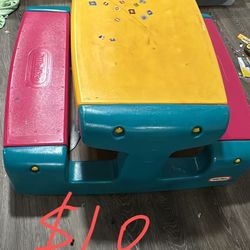 Little Tikes colourful picnic table