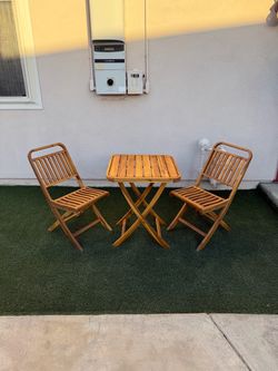 3 Piece Wooden Patio Set