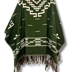 100% Hand Woven Cotton Poncho