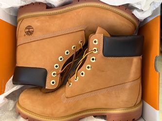 Timberland Premium 6-inch Waterproof Boot Wheat Nubuck, Size 11