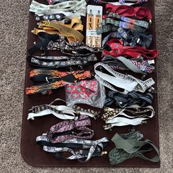 Clip On Suspenders 30 Pairs Entire Lot 