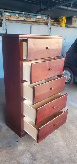 Tall Wooden Dresser... 60"T×33"W