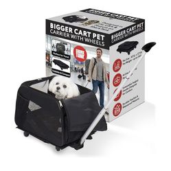 New Large Rolling Pet Carrier with Wheels