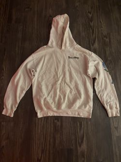 white rick & morty hoodie,good condition