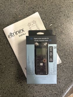 NEW Eltrinex Talking voice recorder for the visually impaired