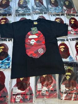 A Bathing Ape BAPE Red Camo Ape Head T-Shirt